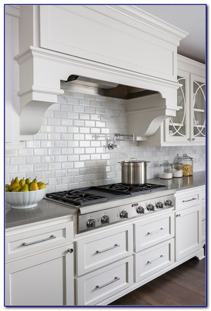 White Backsplash With Black Grout White with black counters and white subway tile