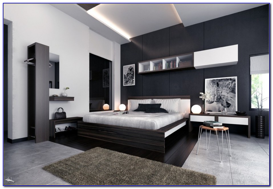 Black And White Modern Bedroom Designs
