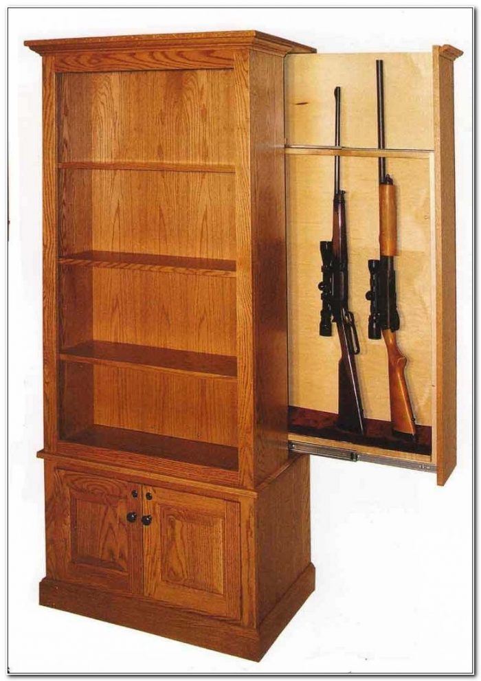 Custom Wood Gun Cabinets Plans Cabinet Home Design Ideas