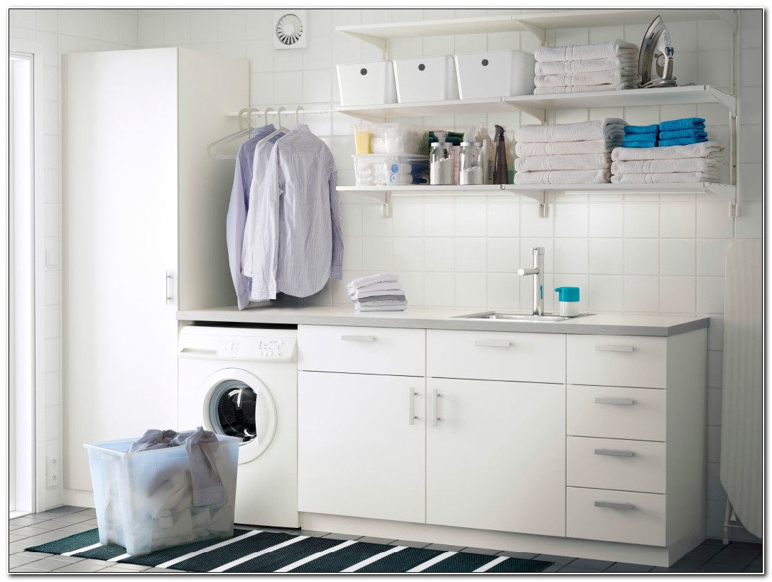 Ikea White Laundry Room Cabinets