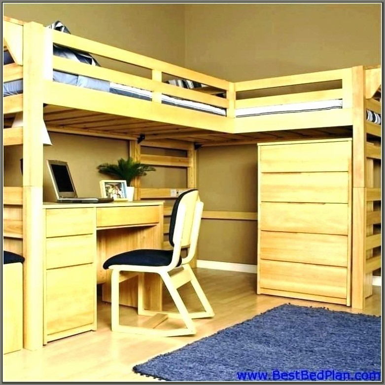 Twin Loft Bed With Desk Underneath